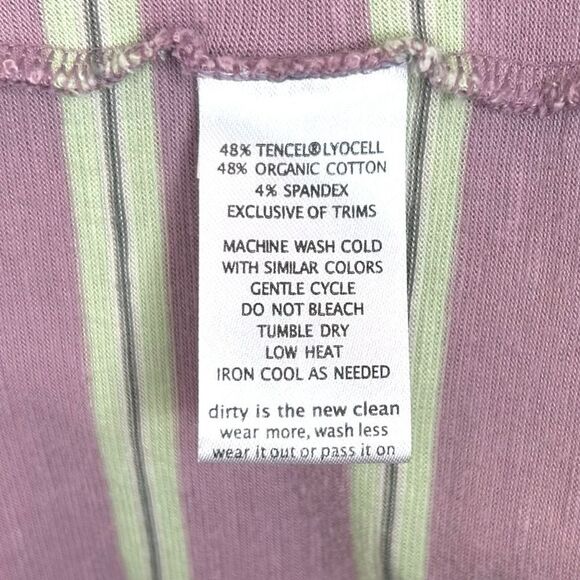 Toad & Co Gemina Sleeveless Dress Lilac &‎ Mint Smocked Bodice Tie Straps Small - Picture 4 of 6